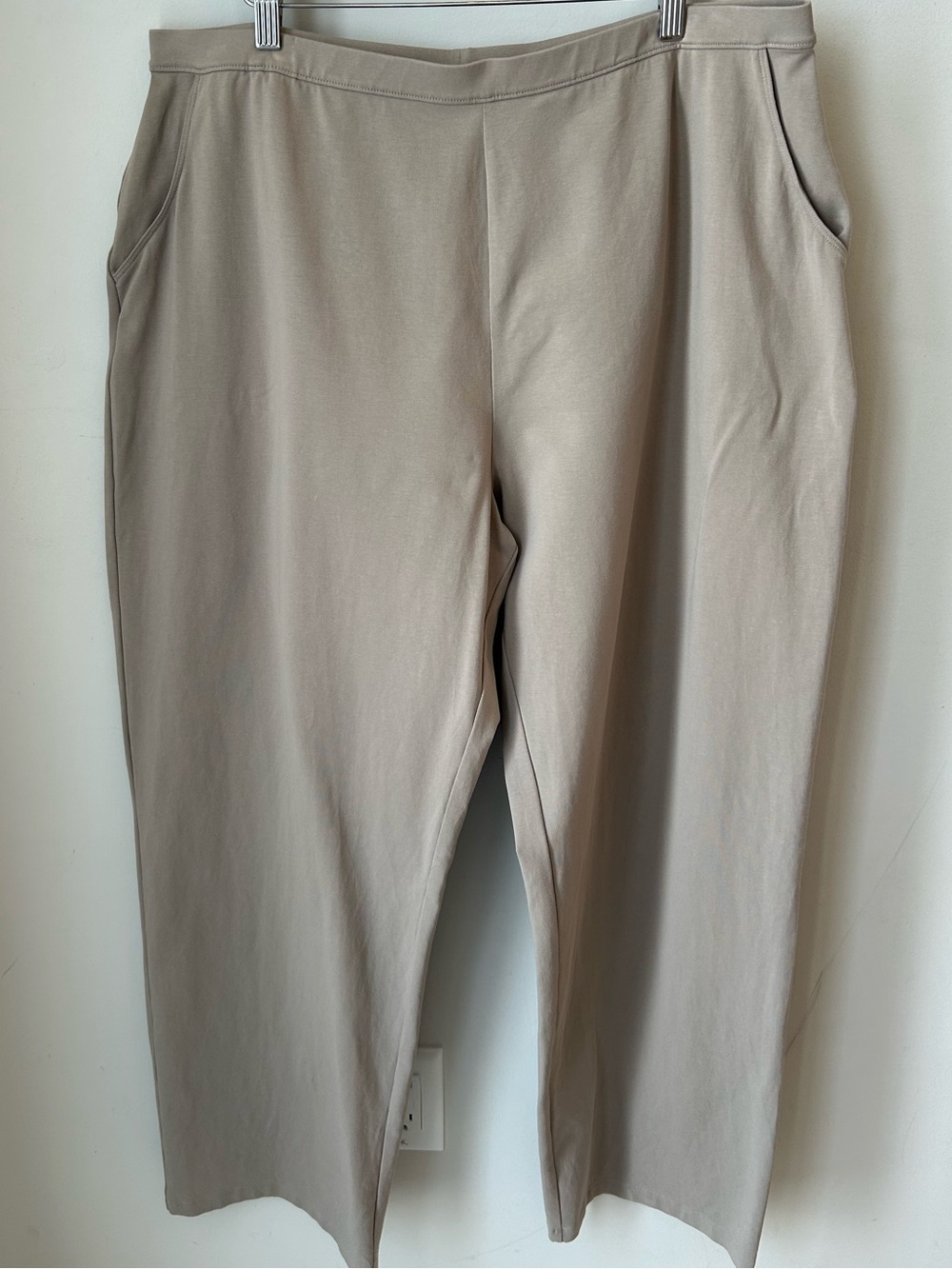 L.L. Bean Khaki/Taupe Pull-On Trousers